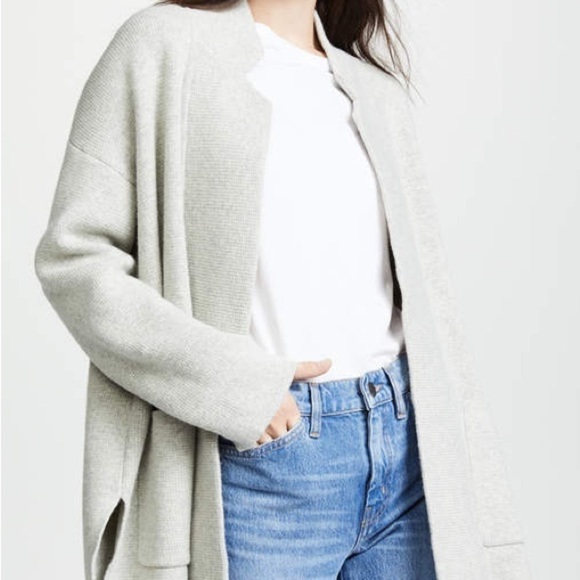 Madewell Sweaters - Madewell Merino Wool Blend Spencer Sweater Open Front Cardigan Oversized Sz XXS